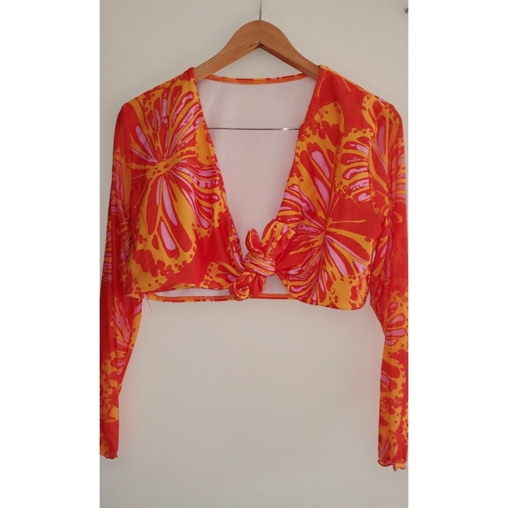 3 Piece Butterfly Print Swimsuit